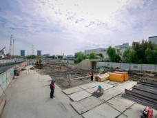 軌道6號線中新大道西站輸電線路遷改工程