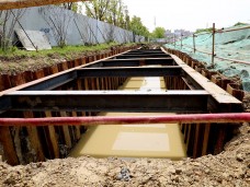 江蘇蘇州湖東110千伏變電站3號主變擴建工程線路工程頂管部分
