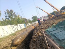江蘇蘇州湖東110千伏變電站3號主變擴建工程線路工程頂管部分