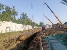 江蘇蘇州湖東110千伏變電站3號主變擴建工程線路工程頂管部分
