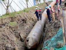 江蘇蘇州湖東110千伏變電站3號主變擴建工程線路工程頂管部分